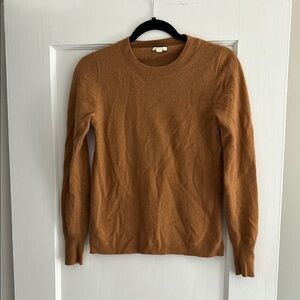 J. Crew Cashmere Sweater in Warm Tan
